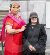 Unveiling of the new Fourth Plinth commission: Mil Veces un Instante (A Thousand Times in an Instant) by Teresa Margolles in Trafalgar Square, London, UK