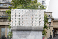 Unveiling of the new Fourth Plinth commission: Mil Veces un Instante (A Thousand Times in an Instant) by Teresa Margolles in Trafalgar Square, London, UK