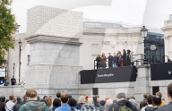 Unveiling of the new Fourth Plinth commission: Mil Veces un Instante (A Thousand Times in an Instant) by Teresa Margolles in Trafalgar Square, London, UK