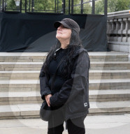 Unveiling of the new Fourth Plinth commission: Mil Veces un Instante (A Thousand Times in an Instant) by Teresa Margolles in Trafalgar Square, London, UK