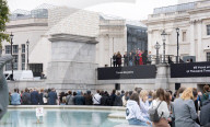 Unveiling of the new Fourth Plinth commission: Mil Veces un Instante (A Thousand Times in an Instant) by Teresa Margolles in Trafalgar Square, London, UK
