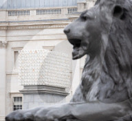 Unveiling of the new Fourth Plinth commission: Mil Veces un Instante (A Thousand Times in an Instant) by Teresa Margolles in Trafalgar Square, London, UK