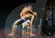 QDance Company rehearse Re:INCARNATION at the Southbank Centre, London, UK 