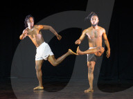 QDance Company rehearse Re:INCARNATION at the Southbank Centre, London, UK 