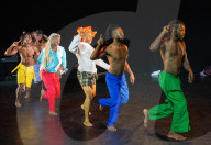 QDance Company rehearse Re:INCARNATION at the Southbank Centre, London, UK 