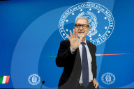 Roma, Palazzo Chigi, conferenza stampa sullâ€™emergenza alluvionale che ha colpito la regione Emilia-Romagna