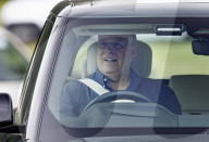 Prince Andrew near Windsor Castle in Berkshire, UK.