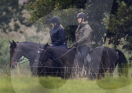 Prince Andrew near Windsor Castle in Berkshire, UK.