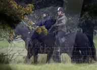 Prince Andrew near Windsor Castle in Berkshire, UK.