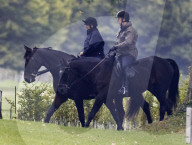 Prince Andrew near Windsor Castle in Berkshire, UK.