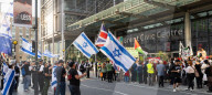 Pro Israel campaign group Stop The Hate rally outside the Brent Civic Centre, Wembley, Middlesex, UK.