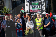 Pro Israel campaign group Stop The Hate rally outside the Brent Civic Centre, Wembley, Middlesex, UK.