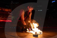 Empyre fire festival. Fire dancers bring flames and flow to Adelaide