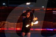 Empyre fire festival. Fire dancers bring flames and flow to Adelaide