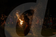 Empyre fire festival. Fire dancers bring flames and flow to Adelaide