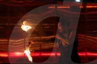 Empyre fire festival. Fire dancers bring flames and flow to Adelaide