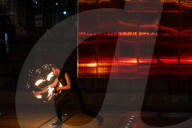 Empyre fire festival. Fire dancers bring flames and flow to Adelaide