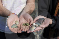 Jasper, garnet, sometimes sapphires: pocketfuls of treasure at Gemstone Beach
