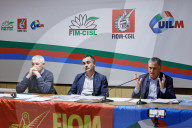 Roma -  Fim, Fiom e Uilm annunciano moilitazione dei lavoratori Stellantis