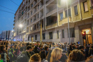 Torino -  il sit in di protesta dopo il femminicidio di via Cigna 66