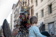 Barcelona - Parade of La MercÃ¨ in Barcelona