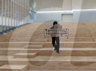 Flying supermarket shopping cart