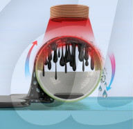 Heater mesh roller to clean ocean oil spills