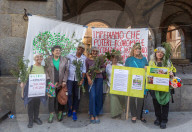Protesta ambientalista per il nuovo stadio di San Siro