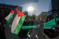 Demonstration in favor of Palestine and Lebanon in Barcelona