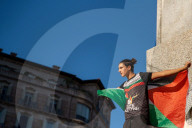 Demonstration in favor of Palestine and Lebanon in Barcelona