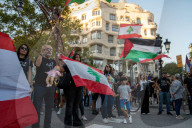 Demonstration in favor of Palestine and Lebanon in Barcelona