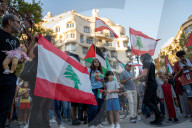 Demonstration in favor of Palestine and Lebanon in Barcelona