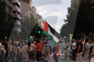 Barcelona_Demonstration in favor of Palestine and Lebanon in Barcelona