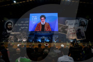 Hezbollah chief boasts of drones, precision-guided missiles at Beirut rally
