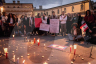 Torino - Fiaccolata in solidarietÃ  al popolo libanese
