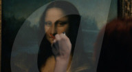 Lady Gaga enhances Mona Lisa's smile