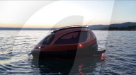 Jet Capsule est un yacht compact pouvant accueillir jusqu'à dix passagers et un pilote, tout en offrant des performances de haute puissance