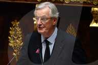 Discours de politique générale du nouveau Premier ministre Michel Barnier à l'Assemblée nationale à Paris