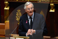 Discours de politique générale du nouveau Premier ministre Michel Barnier à l'Assemblée nationale à Paris