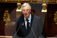 Discours de politique générale du nouveau Premier ministre Michel Barnier à l'Assemblée nationale à Paris
