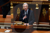 Discours de politique générale du nouveau Premier ministre Michel Barnier à l'Assemblée nationale à Paris