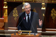 Discours de politique générale du nouveau Premier ministre Michel Barnier à l'Assemblée nationale à Paris