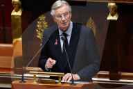 Discours de politique générale du nouveau Premier ministre Michel Barnier à l'Assemblée nationale à Paris