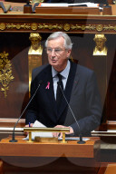 Discours de politique générale du nouveau Premier ministre Michel Barnier à l'Assemblée nationale à Paris