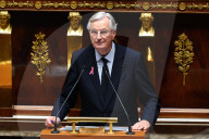 Discours de politique générale du nouveau Premier ministre Michel Barnier à l'Assemblée nationale à Paris