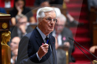 Discours de politique générale du nouveau Premier ministre Michel Barnier à l'Assemblée nationale à Paris