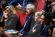 Discours de politique générale du nouveau Premier ministre Michel Barnier à l'Assemblée nationale à Paris
