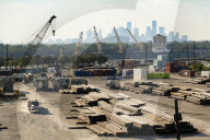 Port of Houston Texas still as dockworkers strike