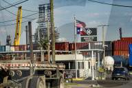 Port of Houston Texas still as dockworkers strike