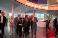 Barcelona - The Foreign Minister Albares visits Barcelona